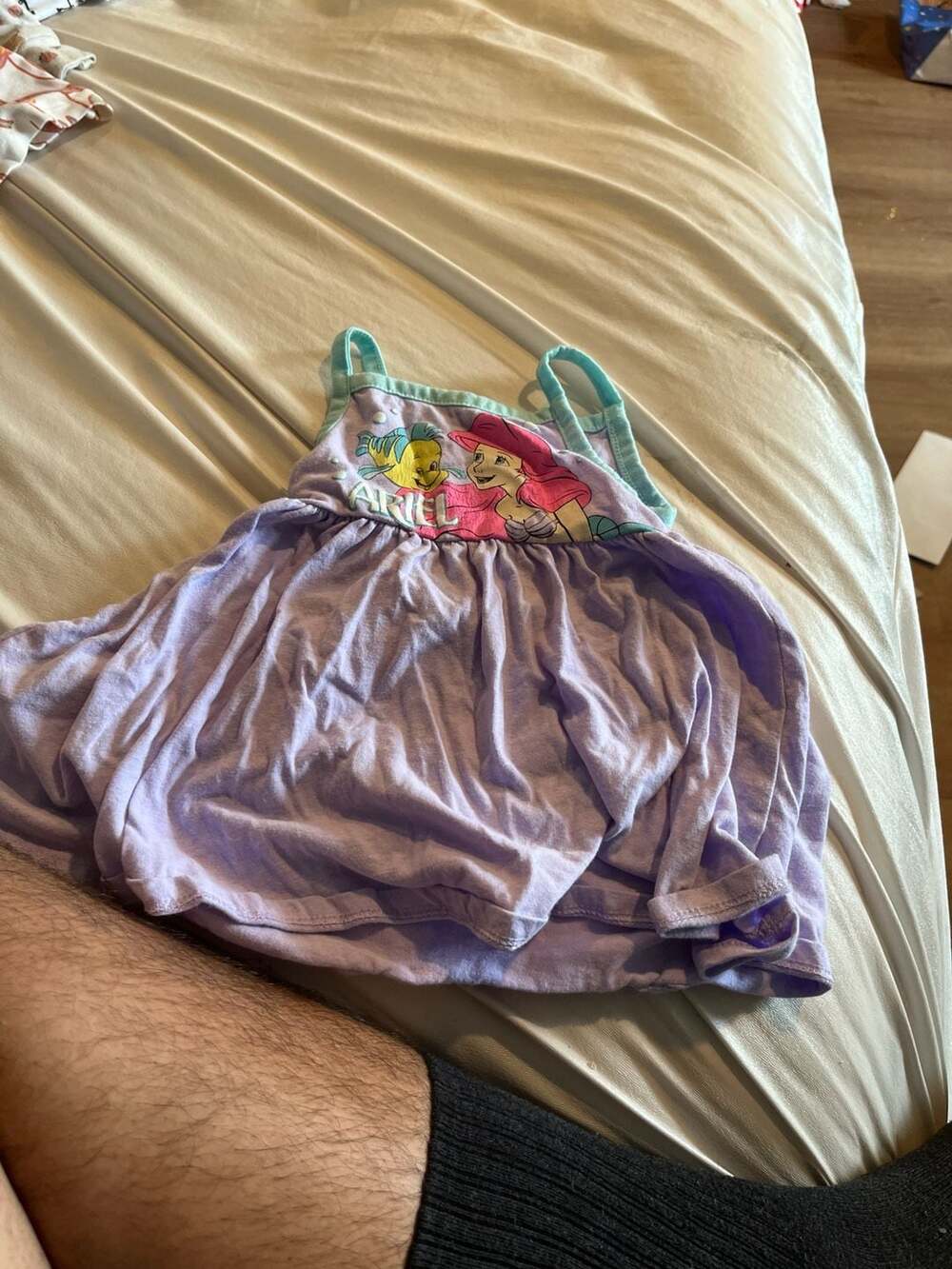 Disney Princess Ariel The Little Mermaid Purple Baby Dress 12M